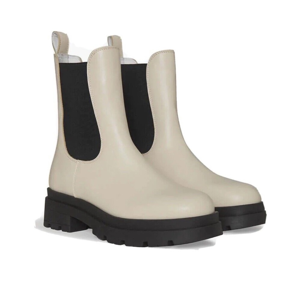 Anine Bing Justine Boot | Ivory | Sz 38